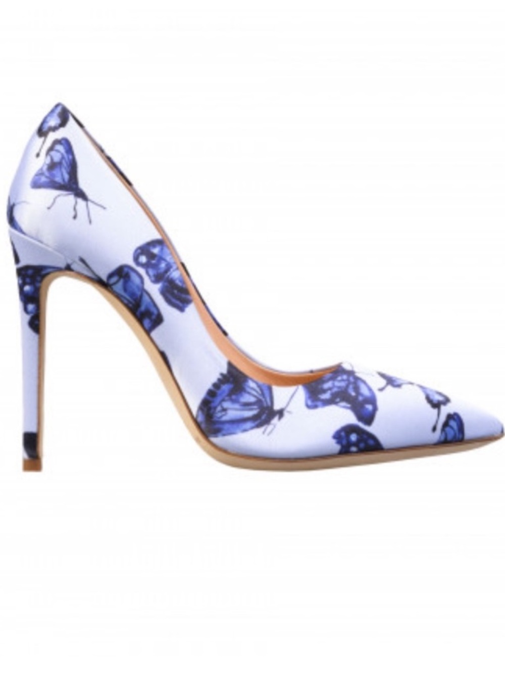 Brandon Maxwell Classic Butterfly Satin Pumps